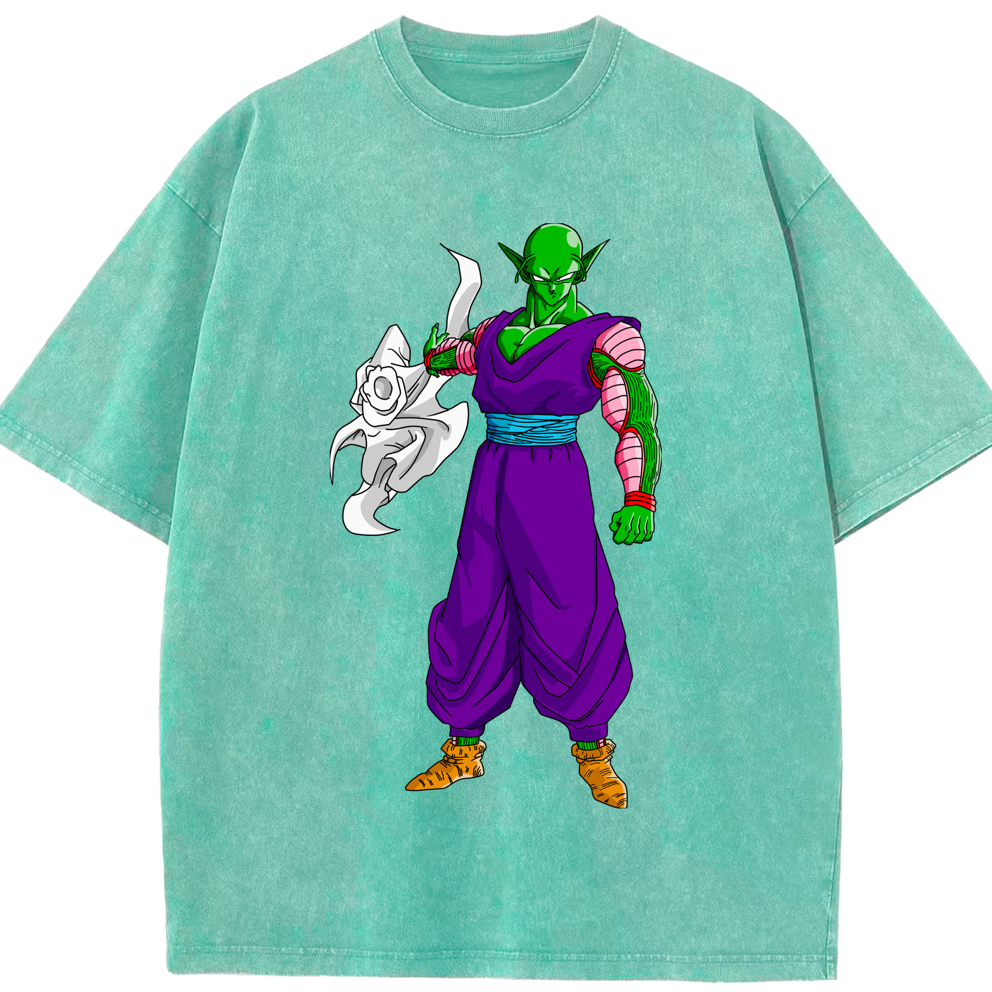 （画像用） ドラゴンボール ピッコロ DRAGON BALL Piccolo 綿100% ヴィンテージ風 半袖Tシャツ（フロントプリント）